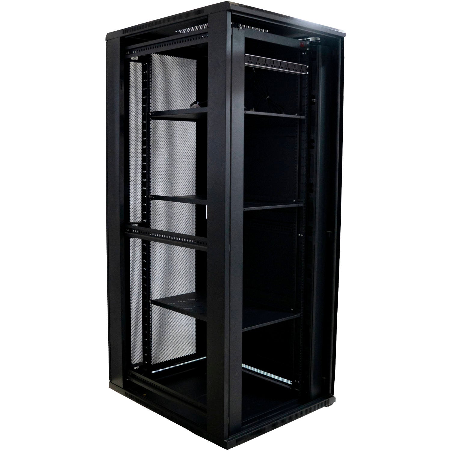 Atlantic 42U 1000kg Server Rack Cabinet - 80cm Extra Wide - 100cm Deep Enclosure - AT8042GS-BK - Rack - Cabinet - alnabaa.com - النبع