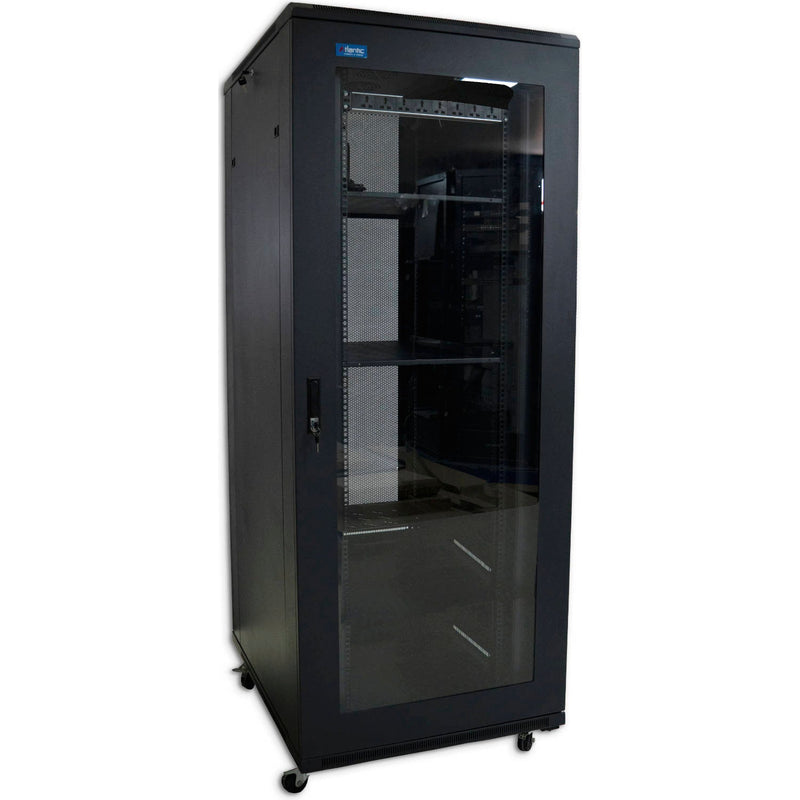 Atlantic 42U 1000kg Server Rack Cabinet - 80cm Extra Wide - 100cm Deep Enclosure - AT8042GS-BK - Rack - Cabinet - alnabaa.com - النبع