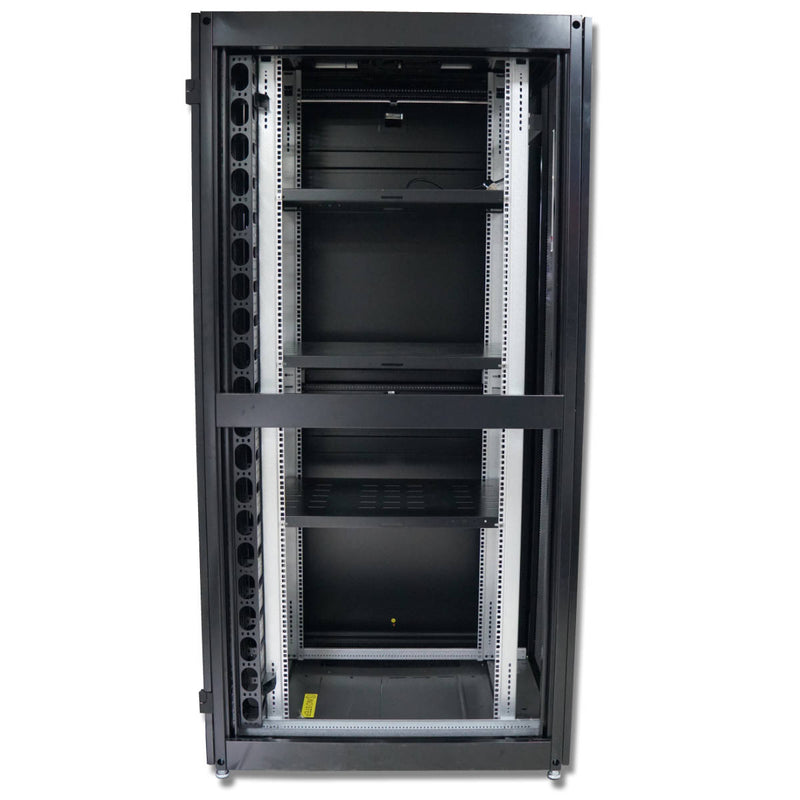 Atlantic 42U 1300kg Server Rack Cabinet - 80cm Extra Wide - 100cm Deep Enclosure -Grill - AT8042GR13-BK - Rack - Cabinet - alnabaa.com - النبع