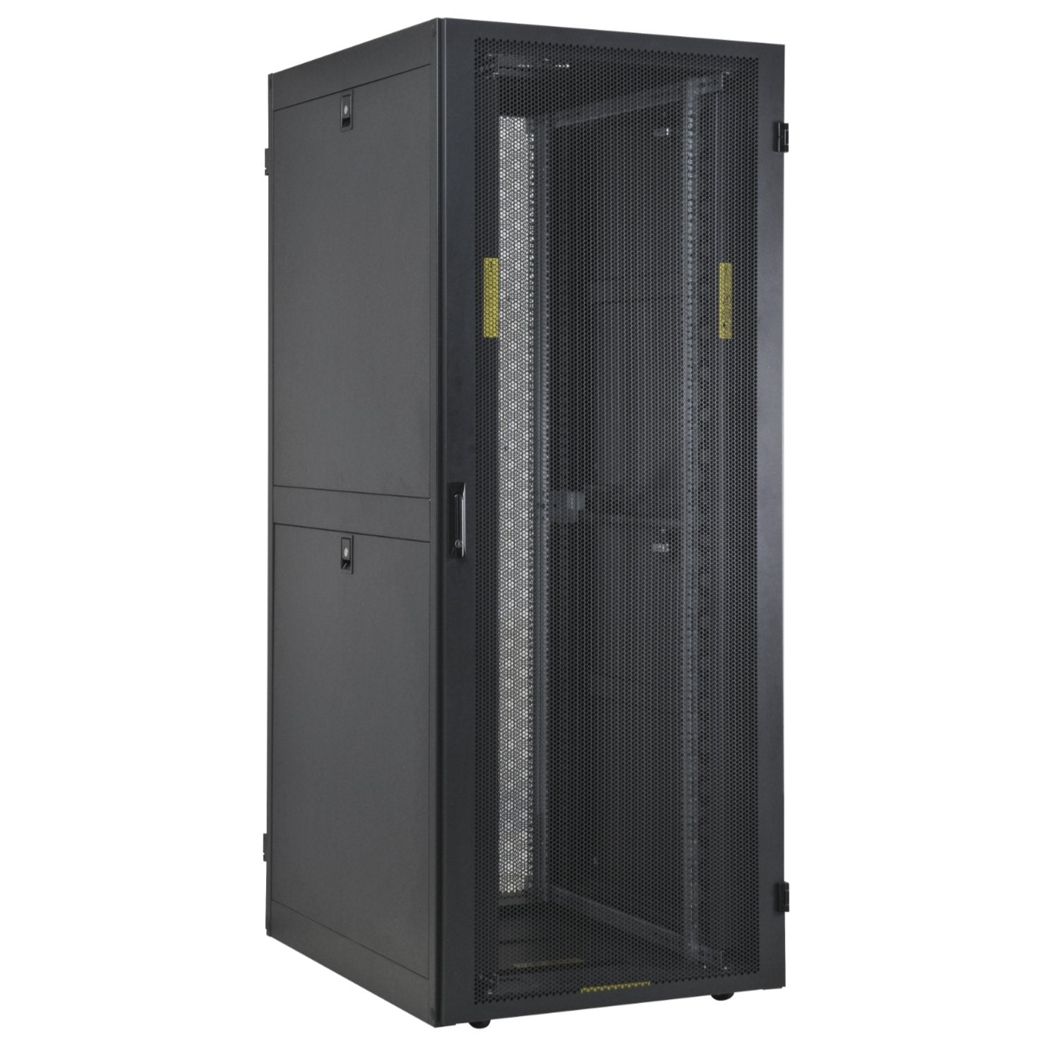 Atlantic 42U 1300kg Server Rack Cabinet - 80cm Extra Wide - 100cm Deep Enclosure -Grill - AT8042GR13-BK - Rack - Cabinet - alnabaa.com - النبع