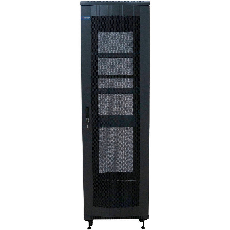 Atlantic 42U Server Rack Cabinet - 100cm Deep Enclosure -Grill - AT6042GR-BK - Rack - Cabinet - alnabaa.com - النبع