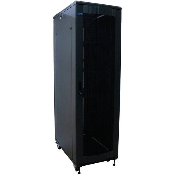 Atlantic 42U Server Rack Cabinet - 100cm Deep Enclosure -Grill - AT6042GR-BK - Rack - Cabinet - alnabaa.com - النبع