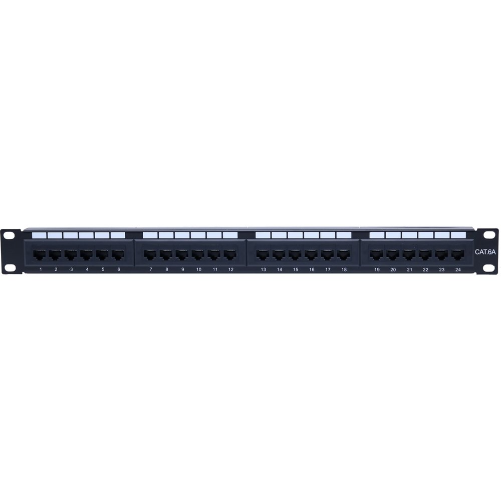 Atlantic Patch Panel - Cat6A (24 Port)-UTP - ATPP24P-C6AU - Cat - Patch Panel - alnabaa.com - النبع