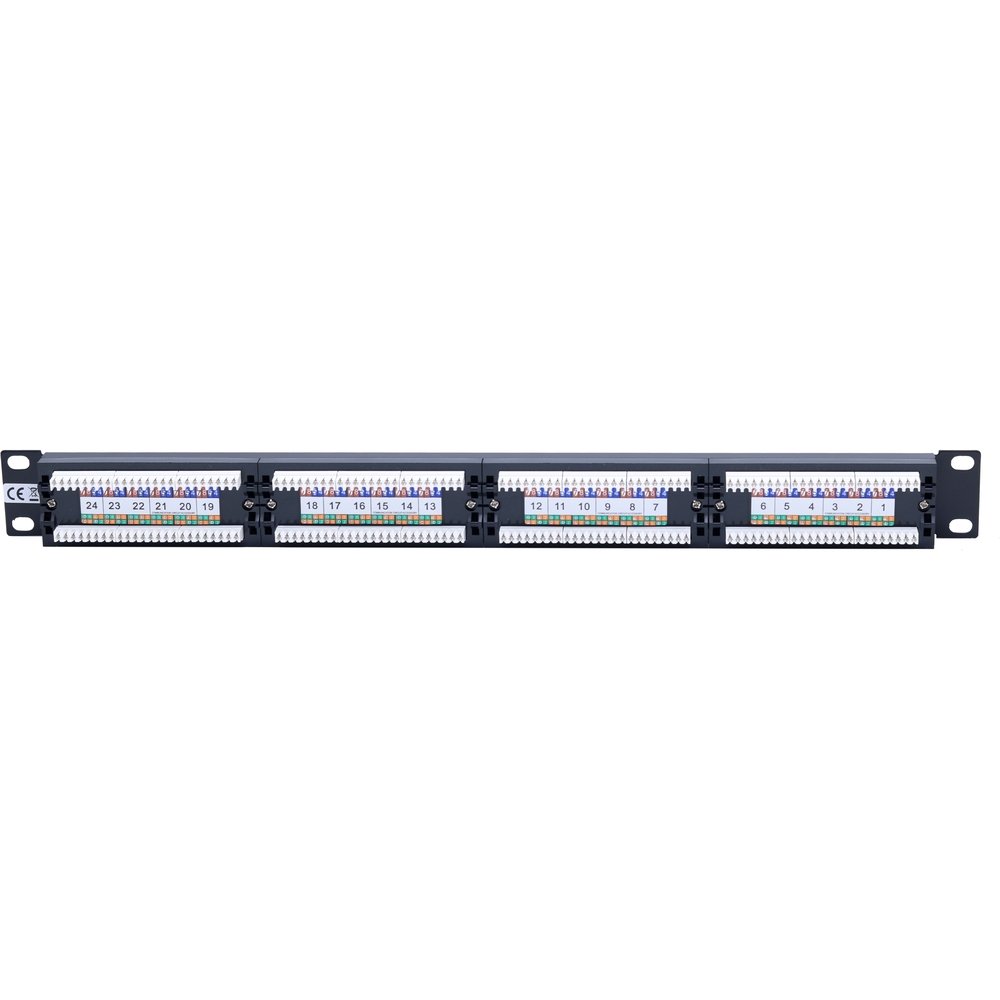 Atlantic Patch Panel - Cat6A (24 Port)-UTP - ATPP24P-C6AU - Cat - Patch Panel - alnabaa.com - النبع