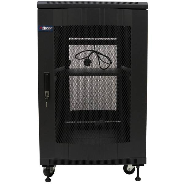 Atlantic Rack Server Cabinet 60cm Extra Wide -100cm Deep Enclosure wit