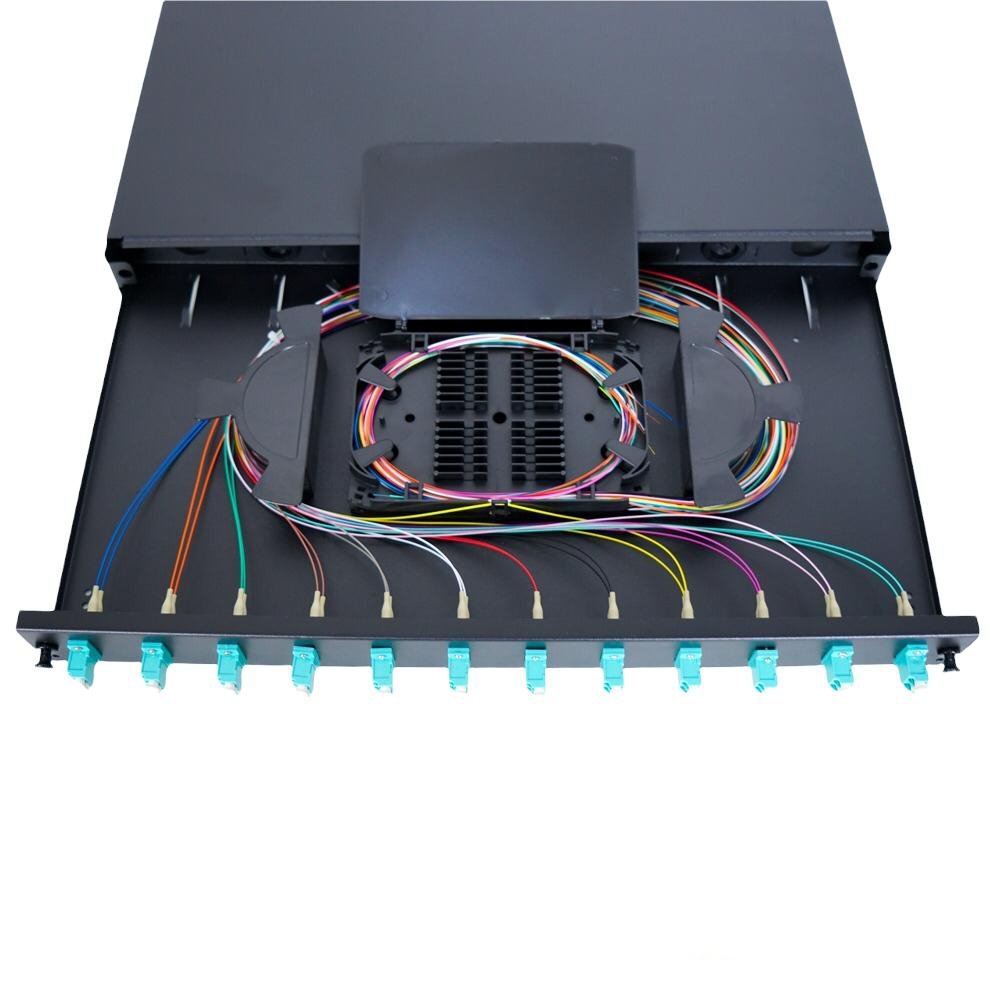 Atlantic Rackmount 24LC - 12Port Patch Panel - ATFODF12LC-MM - Fiber Patch Panel - alnabaa.com - النبع