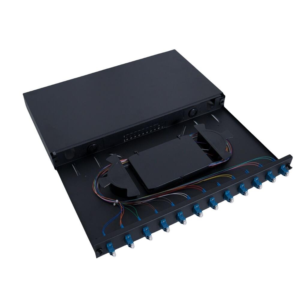 Atlantic Rackmount 24LC - 12Port Patch Panel - ATFODF12LC-SM - Fiber Patch Panel - alnabaa.com - النبع