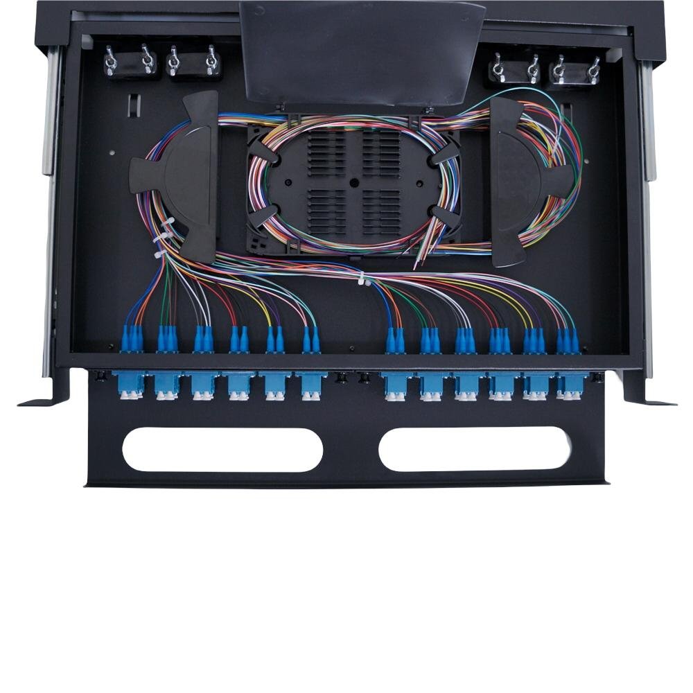 Atlantic Rackmount 48LC - 24Port SingleMode Patch Panel - ATFODF24LC-SM - Fiber Patch Panel - alnabaa.com - النبع