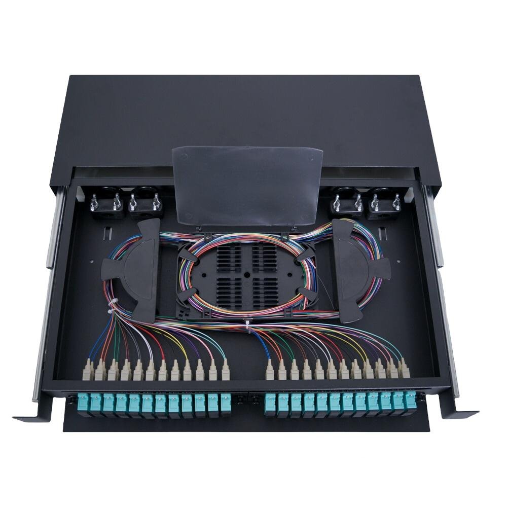 Atlantic Rackmount 48SC - 24Port Patch Panel - ATFODF24SC-MM - Fiber Patch Panel - alnabaa.com - النبع