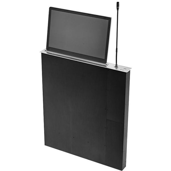 Avetron 18.5inch diminishing lcd monitor lift drawing. Black Aluminum alloy - Monitor Stands - alnabaa.com - النبع