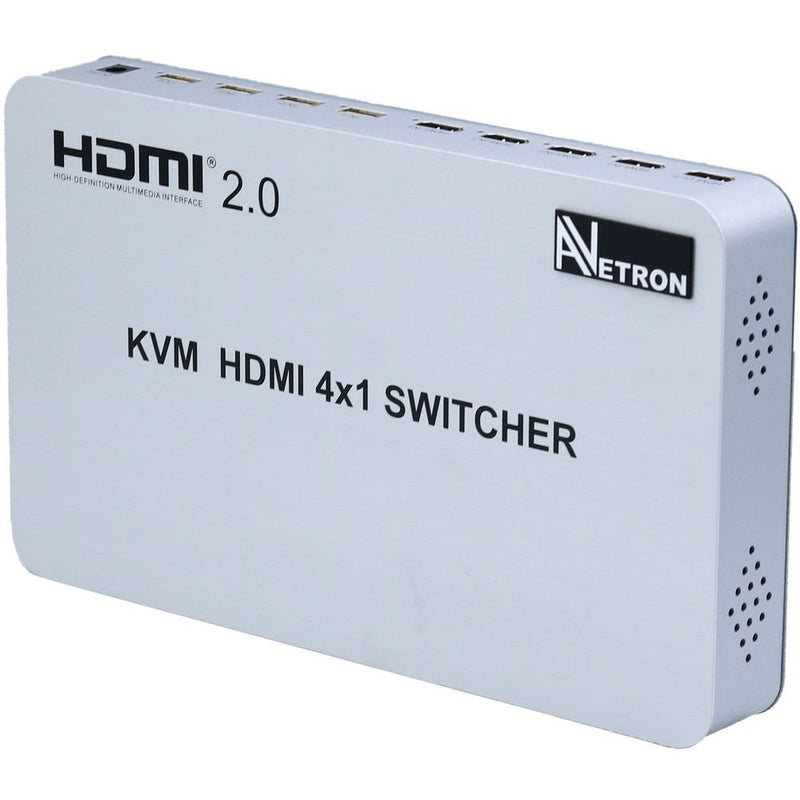 Avetron KVM HDMI V2.0 Switch 4x1 (AV-HDUSB4X1-S) - AV-HDUSB4X1-S - Switches - alnabaa.com - النبع