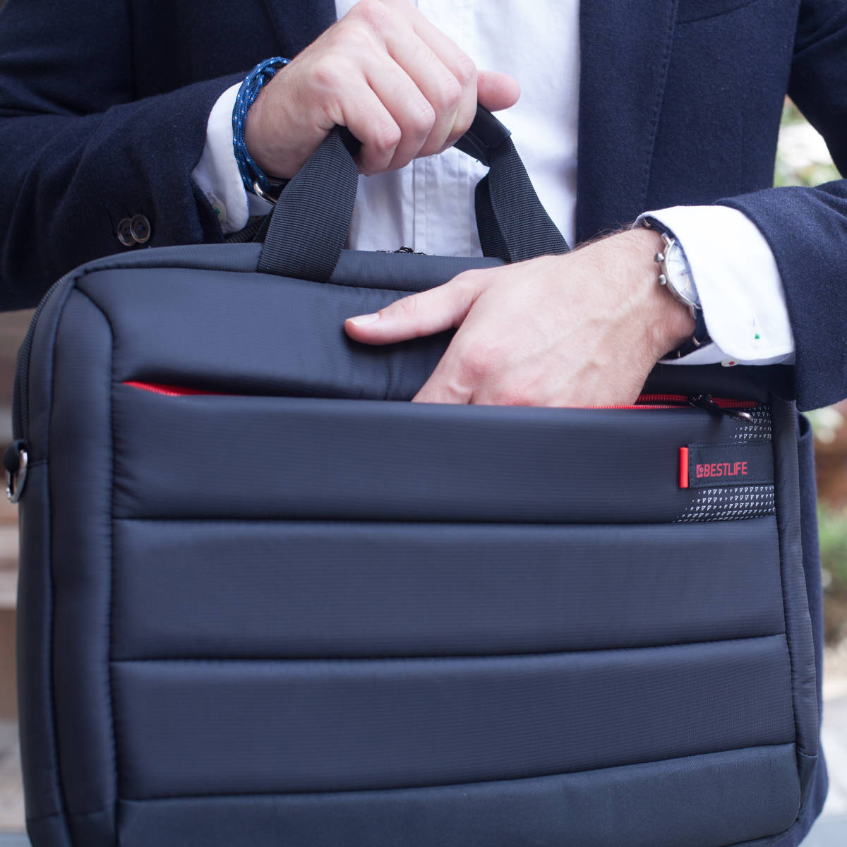 Bestlife 15.6" Laptop Messenger Bag - Black - BBC-3335BK-15.6" - Laptop Cases & Bags - alnabaa.com - النبع