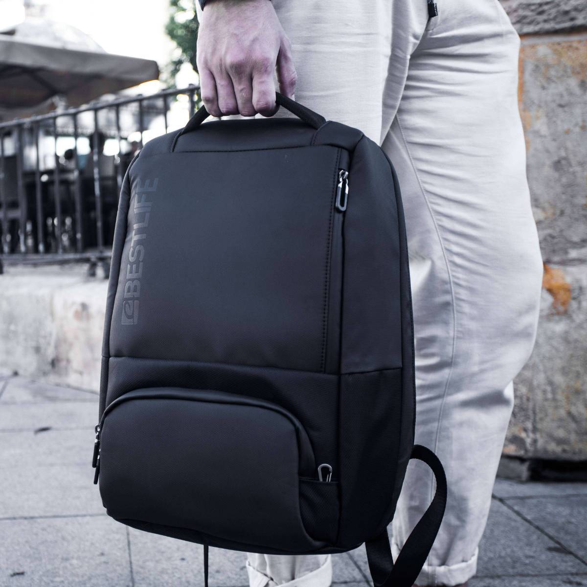 BESTLIFE Neoton Travelsafe Backpack – 15.6″ Laptop, USB Charging, 180° – AL-NABAA BESTLIFE Neoton Travelsafe Backpack – 15.6″ Laptop, USB Charging, 180° – AL-NABAA