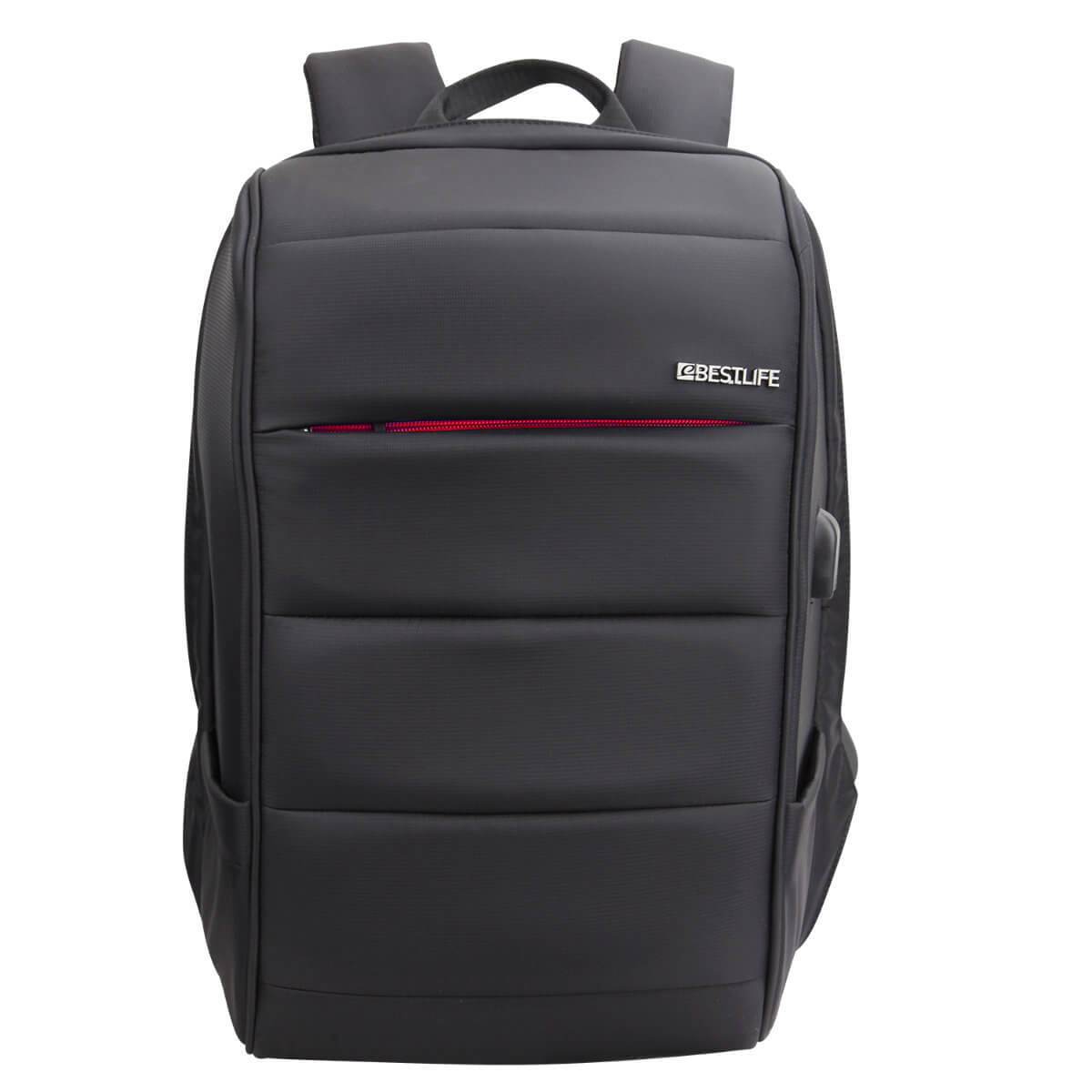 Bestlife 15.6" TravelSafe Anti-theft Laptop Backpack BB-3456-1 - BB-3456R-1-15.6" - Laptop Cases & Bags - alnabaa.com - النبع