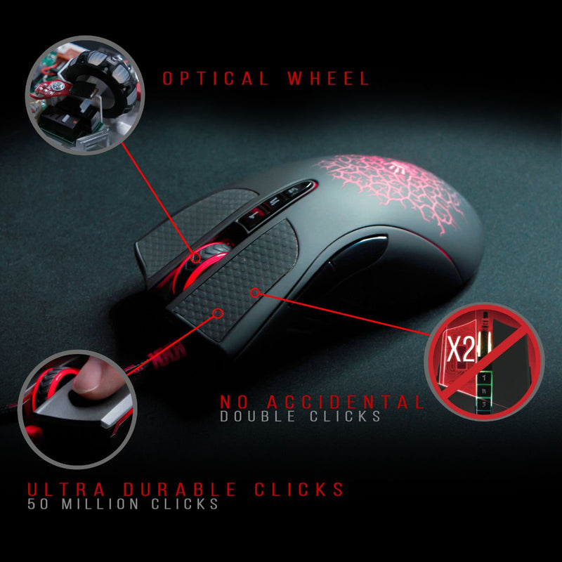 Bloody AL90 Blazing Laser Gaming Mouse - 12000 CPI - AL90 - Mice - alnabaa.com - النبع