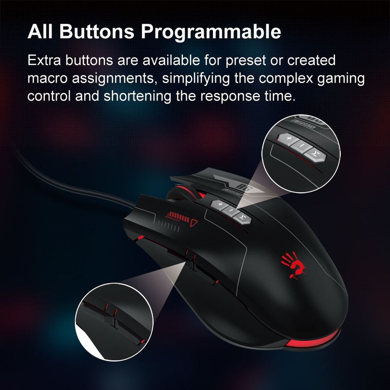 Bloody ES7 RGB Esports USB Gaming Mouse - 6000 CPI - ES7 - Mice - alnabaa.com - النبع