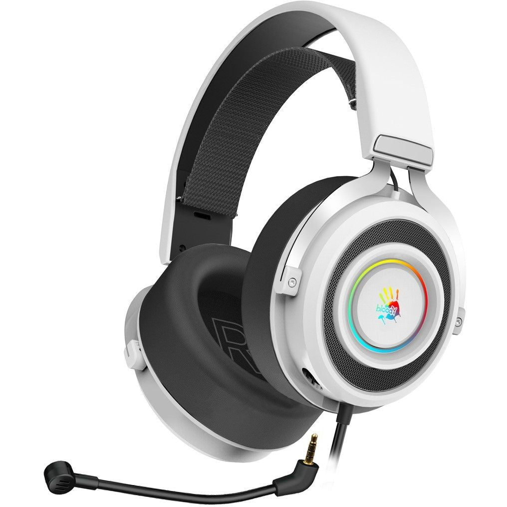 Bloody G535 Virtual 7.1 Surround Gaming Headset - G535 White - Headphones - alnabaa.com - النبع