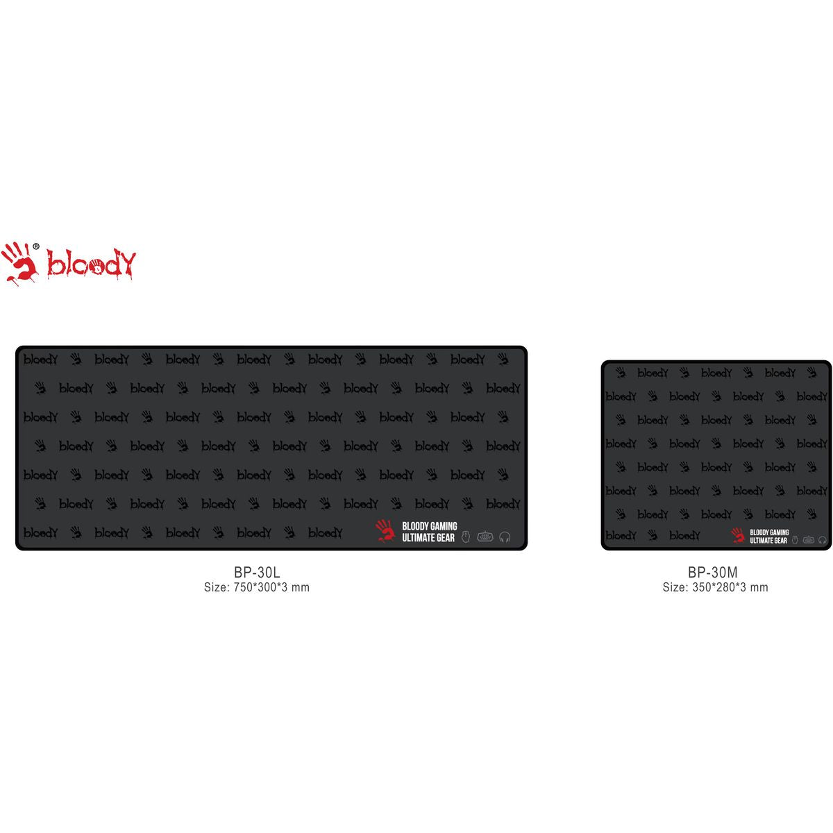 Bloody Gaming Mouse Pad - 750*300*3mm - BP-30L - Mouse Pads - alnabaa.com - النبع