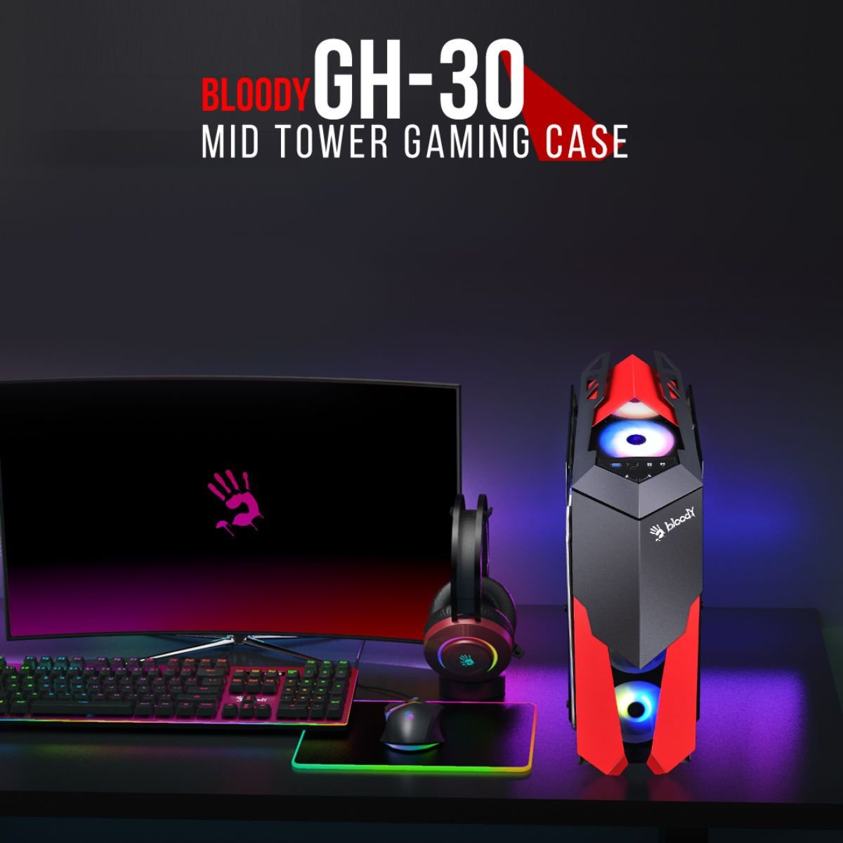 Bloody GH-30 Rogue Mid Tower Gaming Case