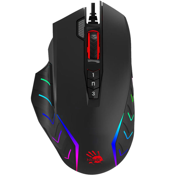 Bloody J95s 2-Fire RGB Gaming Mouse - 8000 CPI - J95s-Black - Mice - alnabaa.com - النبع