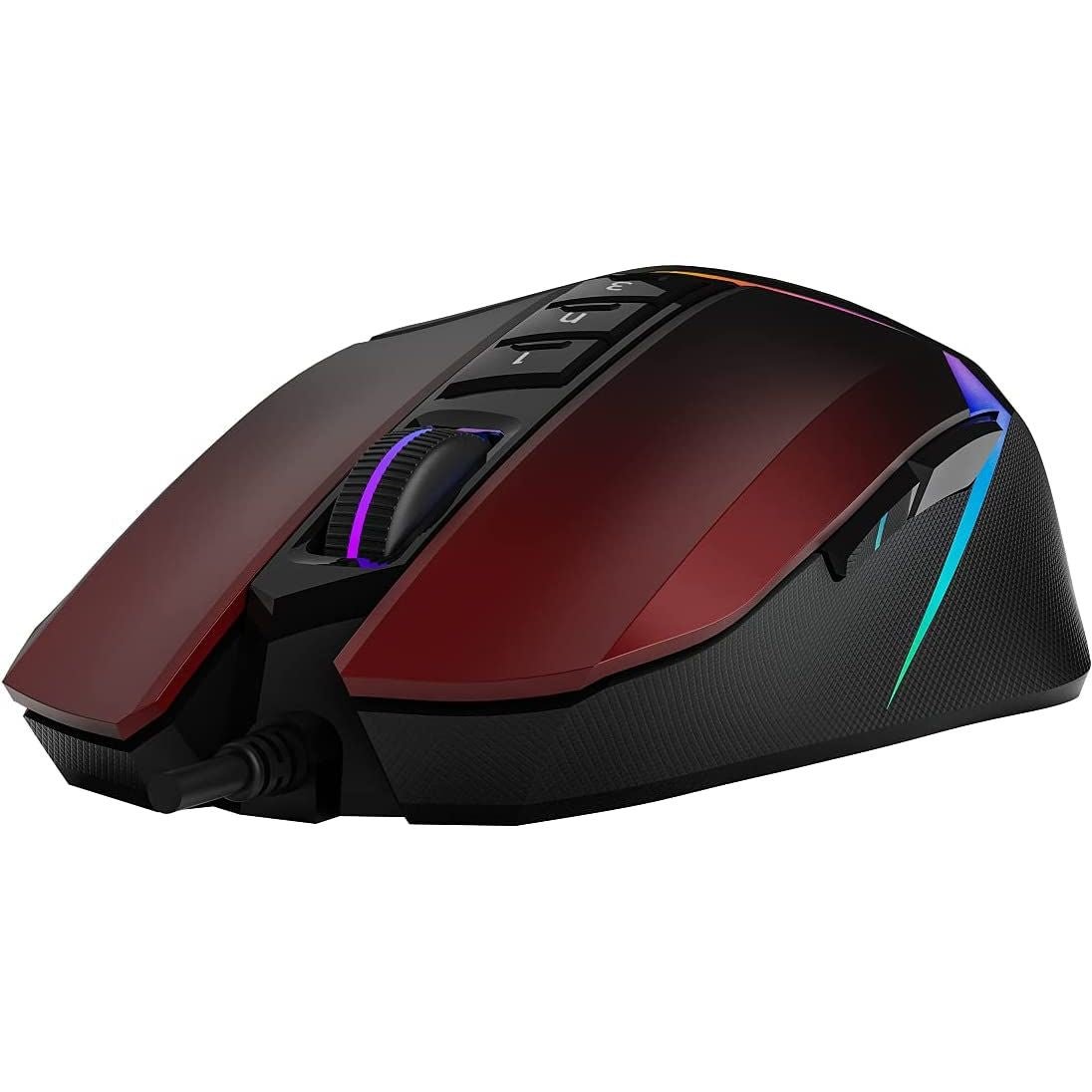 Bloody W60 Max RGB Optical Gaming Mouse - 10000 CPI - W60Max-Red - Mice - alnabaa.com - النبع