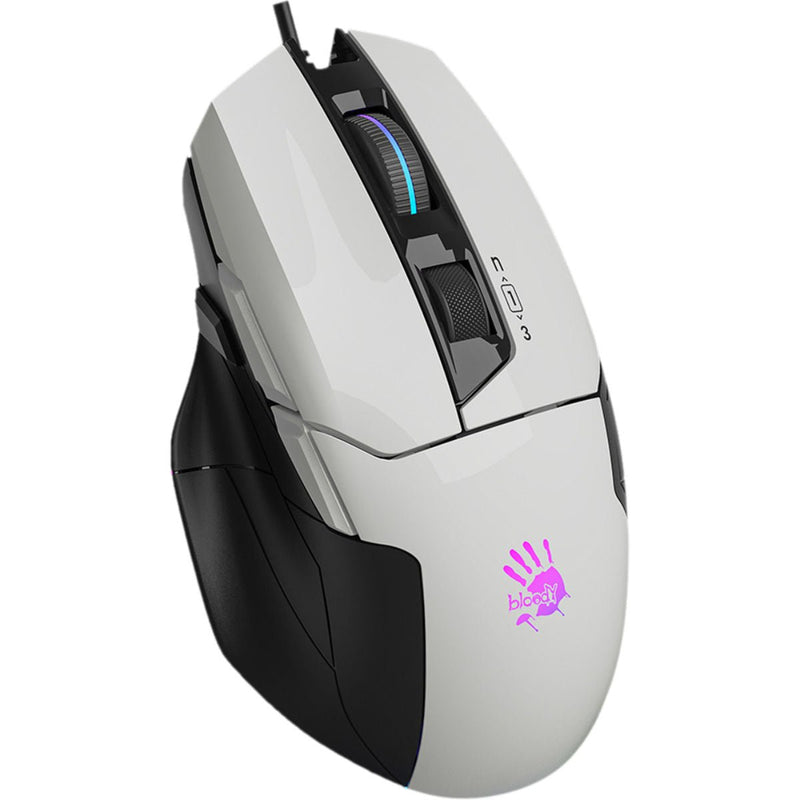Bloody W70 Max RGB Gaming Mouse - 10000 CPI - W70Max White - Mice - alnabaa.com - النبع