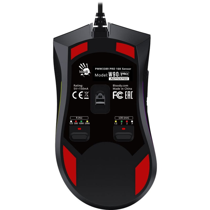 Bloody W90 Pro RGB Optical Gaming Mouse Advanced Precision - 16000 CPI - W90 PRO - Mice - alnabaa.com - النبع