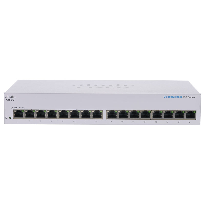 Cisco Business 110-16T Unmanaged Switch - CBS110-16T - Switches - alnabaa.com - النبع