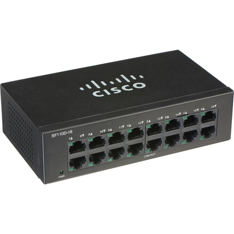 Cisco SF110D-16 16-Port 10/100 Desktop Switch - SF110D-16 - Switches - alnabaa.com - النبع