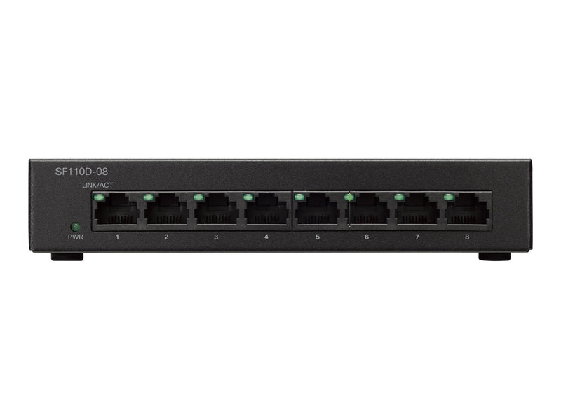 Cisco Small Business SF110D-08 Switch (8 ports, Unmanaged) - SF110D-08 - Switches - alnabaa.com - النبع