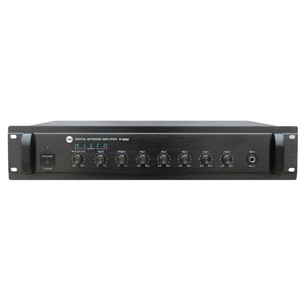 CMX 19" IP Amplifier, 350W，100V & 4-16 Ohm, with streaming and decoder, with 3 mic inputs and 2 line inputs - IP-6350 - IP Network Audio System - alnabaa.com - النبع