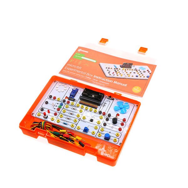 ELECFREAKS Experiment Box Kit - 14 Components on Board to Learn how to use micro:bit to Control Circuit - EF08200 - STEAM - alnabaa.com - النبع