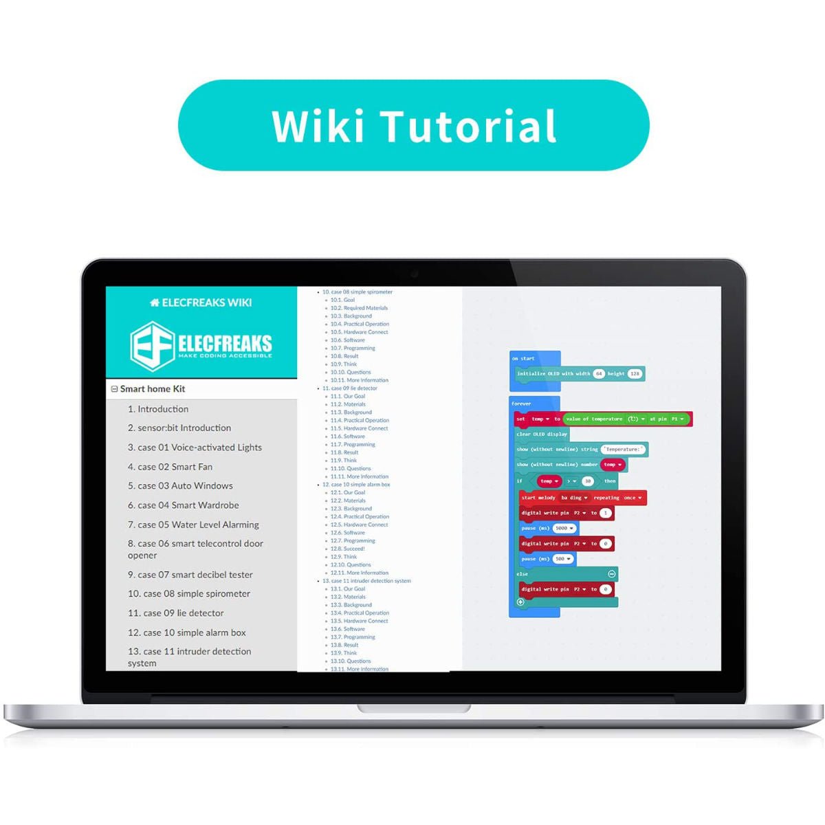 ELECFREAKS Smart Home Kit - Sensors Kit for Smart Home Projects - EF08197 - STEAM - alnabaa.com - النبع