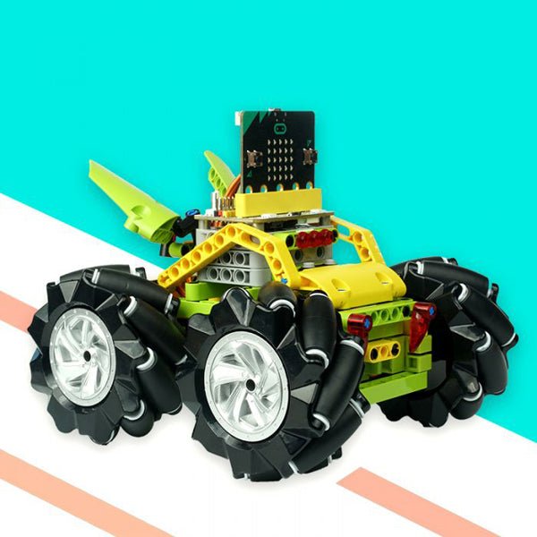 ELECFREAKS Wonder Rugged Car Kit - Lego Compatible Mecanum Wheel DIY Car - EF08212 - STEAM - alnabaa.com - النبع