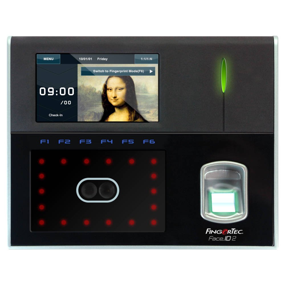 FingerTec Face ID 2 Biometric Time Attendance and Access Control - Face ID 2 - Access Control - alnabaa.com - النبع