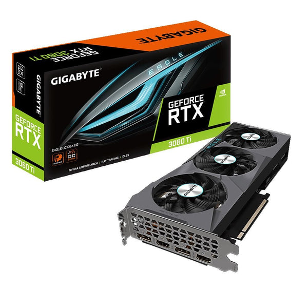 GIGABYTE GeForce RTX 3060 Ti EAGLE OC D6X 8G Graphics Card - GV-N306TXEAGLE OC-8GD 1.0 - Graphic Cards - alnabaa.com - النبع