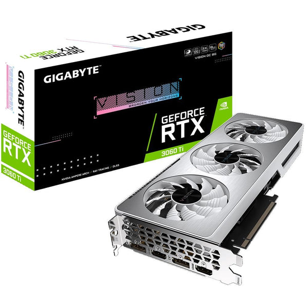 GIGABYTE GeForce RTX 3060 Ti VISION OC 8G (rev. 2.0) Graphics Card - GV-N306TVISION OC-8GD 2.0 - Graphic Cards - alnabaa.com - النبع