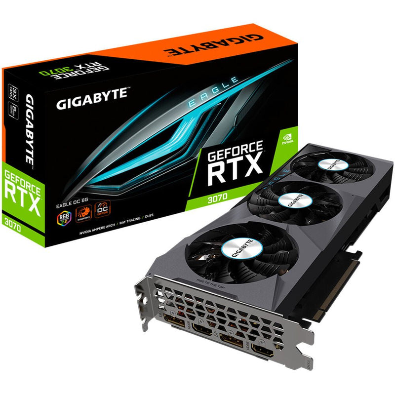 GIGABYTE GeForce RTX 3070 EAGLE OC 8G (rev. 2.0) Graphics Card - GV-N3070EAGLE OC-8GD 2.0 - Graphic Cards - alnabaa.com - النبع