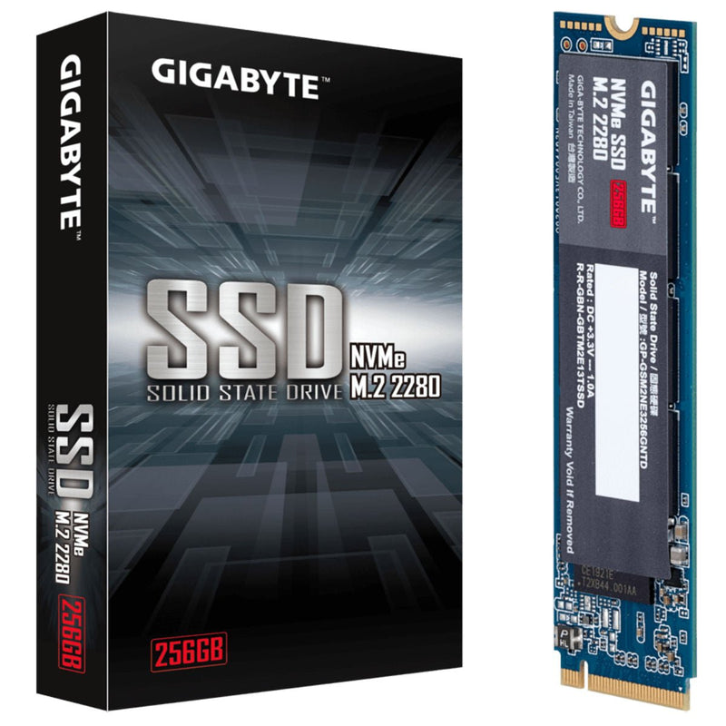 GIGABYTE NVMe M.2 PCIe 3.0x4 Internal SSD - 256GB - GP-GSM2NE3256GNTD - Internal SSD - alnabaa.com - النبع