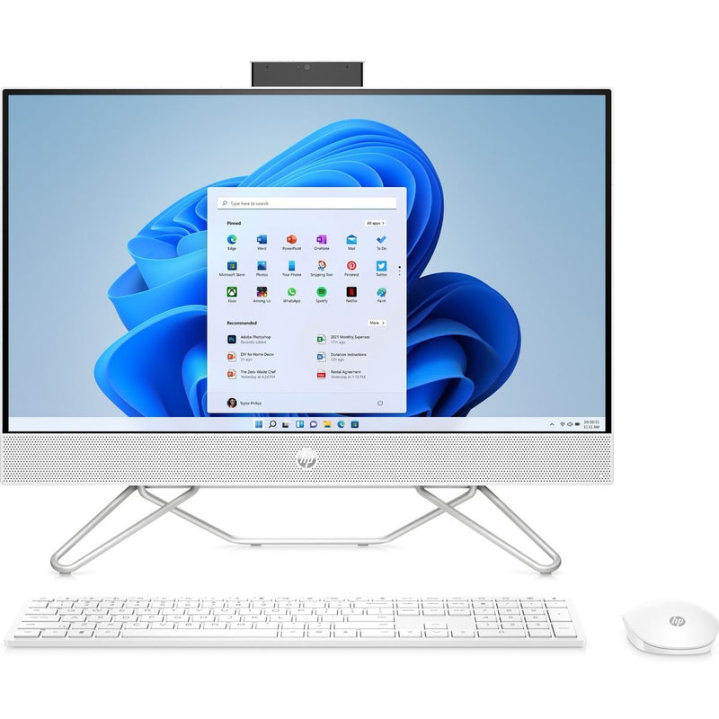 HP 24-cb1034nh 23.8" Multi-touch All-in-One - Core i7-1255U - 8GB RAM - 512GB SSD - MX450 2GB - DOS (Starry White) - 6W1A6EA - All-in-Ones - alnabaa.com - النبع