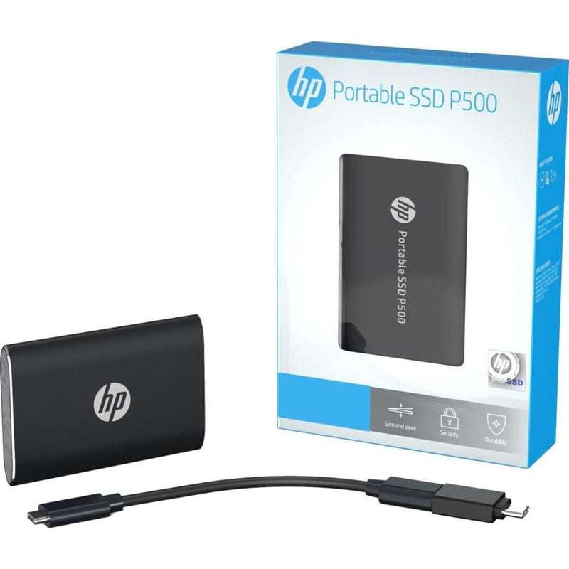 HP P500 Portable USB 3.1 External Solid State Drive - 250GB SSD - 7NL52AA - External SSD - alnabaa.com - النبع