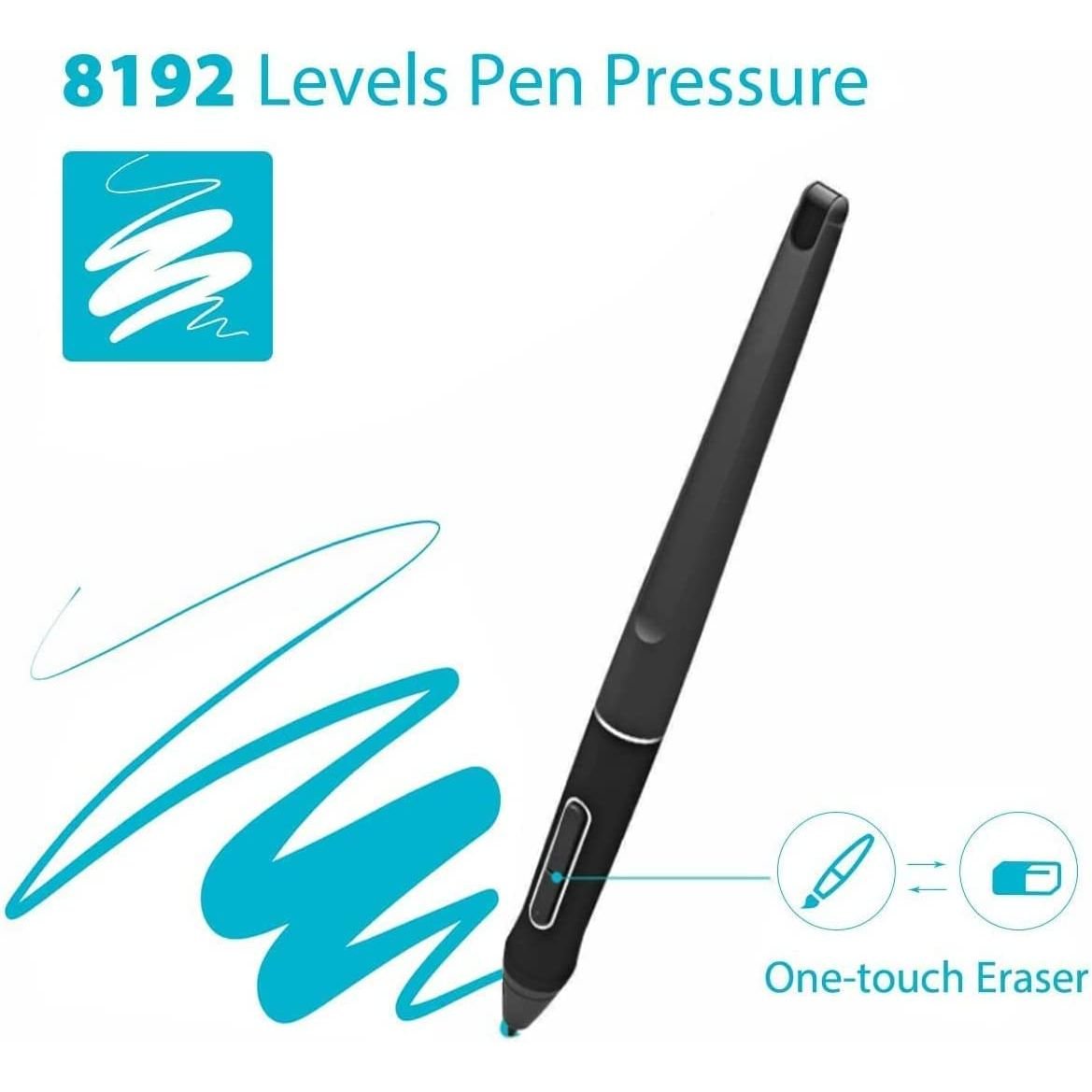 Huion Battery-Free Pen PW507 for Kamvas Pro 12/13/16/20, Kamvas 16/20 & GT-191 V2 - PW507 - Stylus - alnabaa.com - النبع