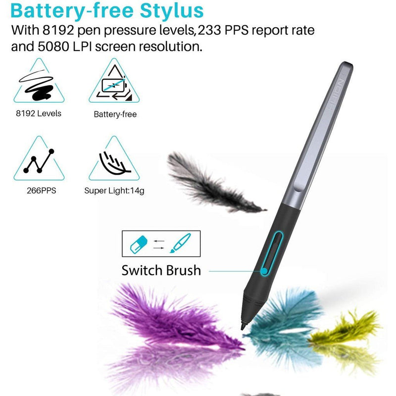 Huion H640P Drawing Pen Tablet for PC, Mac, & Android - H640P - Graphic Tablets - alnabaa.com - النبع