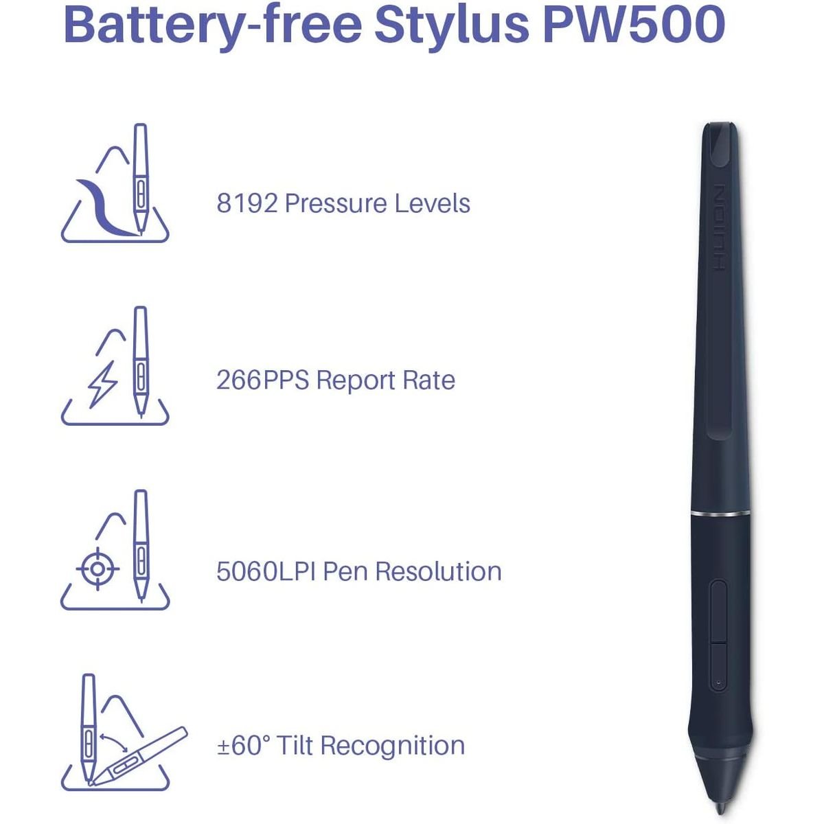 Huion HS611 Drawing Pen Tablet for PC, Mac, & Android - 11 Programmable Keys - HS611STARRYBLUE - Graphic Tablets - alnabaa.com - النبع