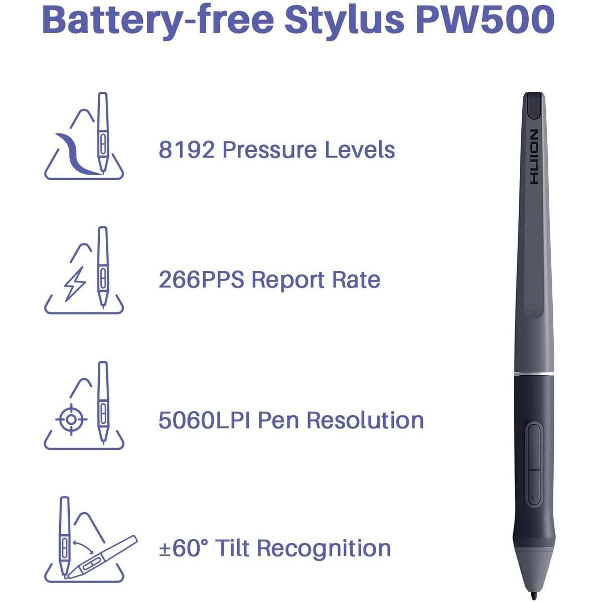 Huion HS611 Drawing Pen Tablet for PC, Mac, & Android - 11 Programmable Keys - HS611GRAY - Graphic Tablets - alnabaa.com - النبع