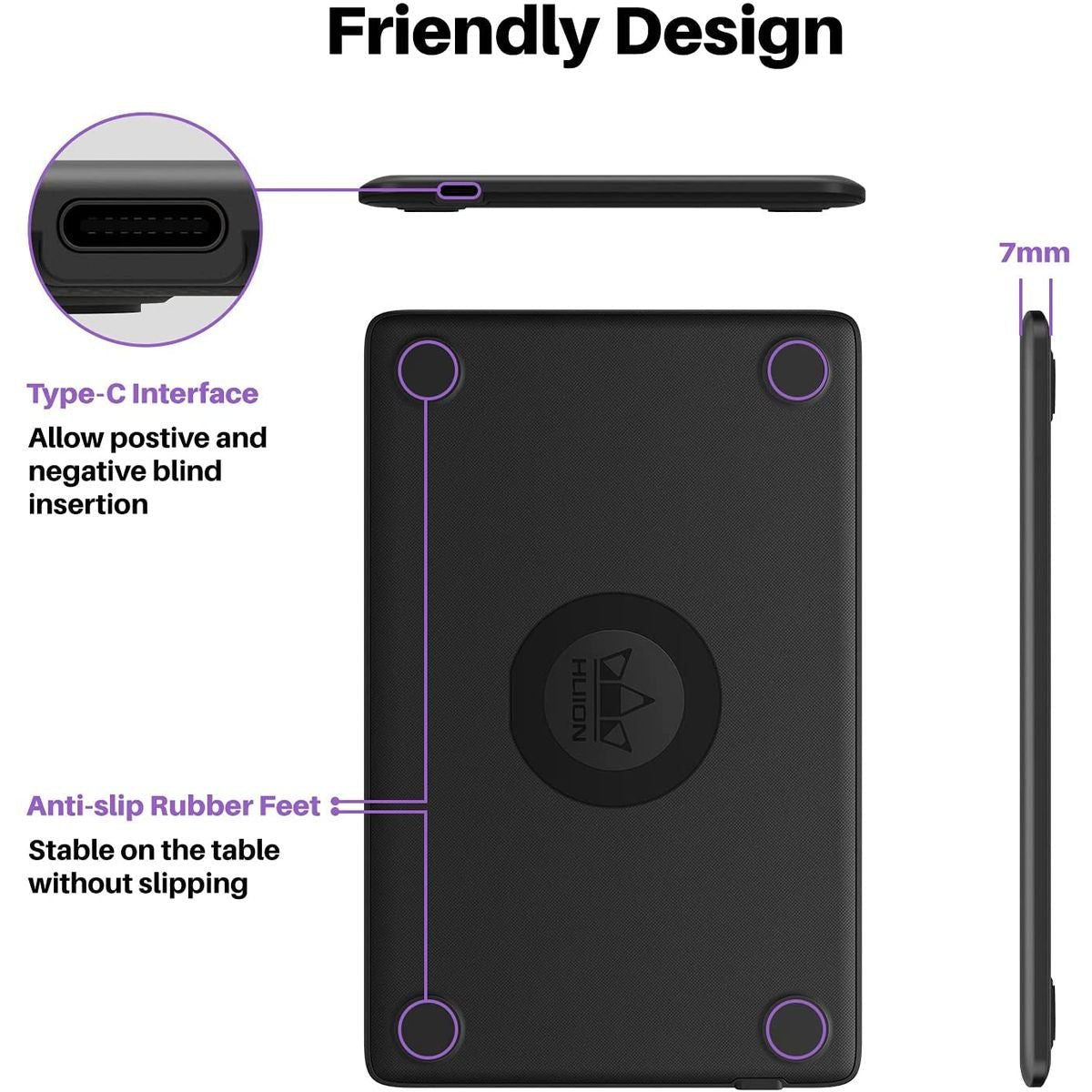 Huion Inspiroy H420X Graphic Drawing Tablet (106 x 66mm) - H420X - Graphic Tablets - alnabaa.com - النبع