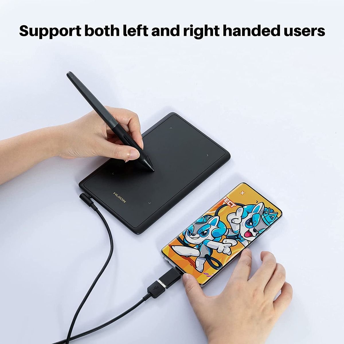 Huion Inspiroy H420X Graphic Drawing Tablet (106 x 66mm) - H420X - Graphic Tablets - alnabaa.com - النبع