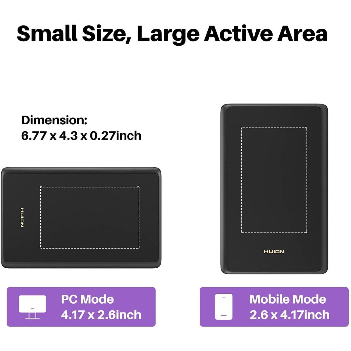 Huion Inspiroy H420X Graphic Drawing Tablet (106 x 66mm) - H420X - Graphic Tablets - alnabaa.com - النبع