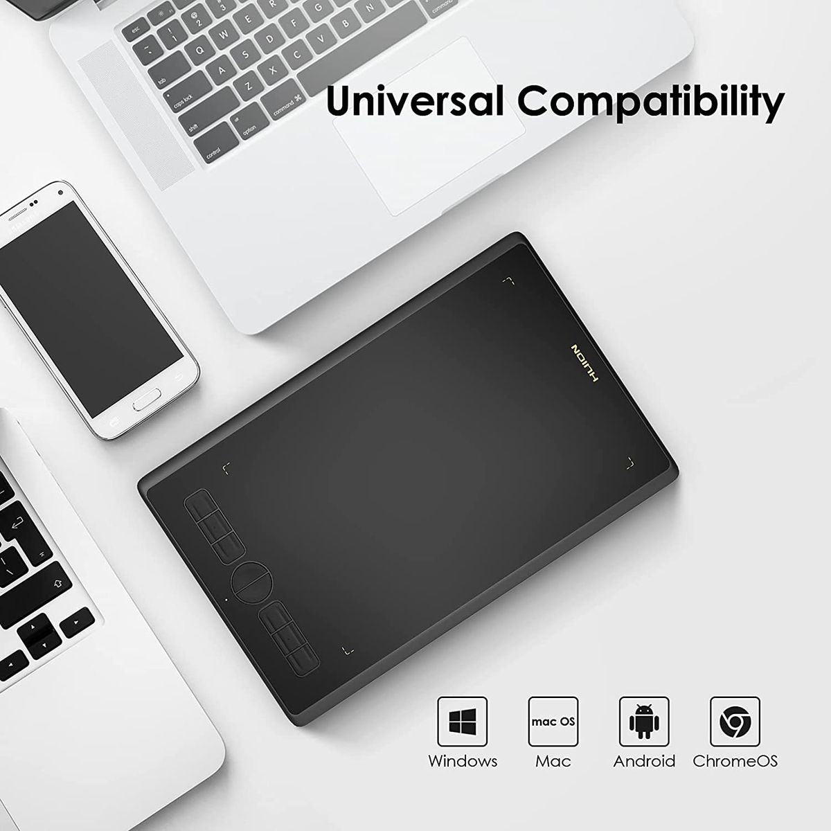 Huion Inspiroy H580X Graphic Drawing Tablet - 8 Programable Keys (203.2 x 127mm) - H580X - Graphic Tablets - alnabaa.com - النبع