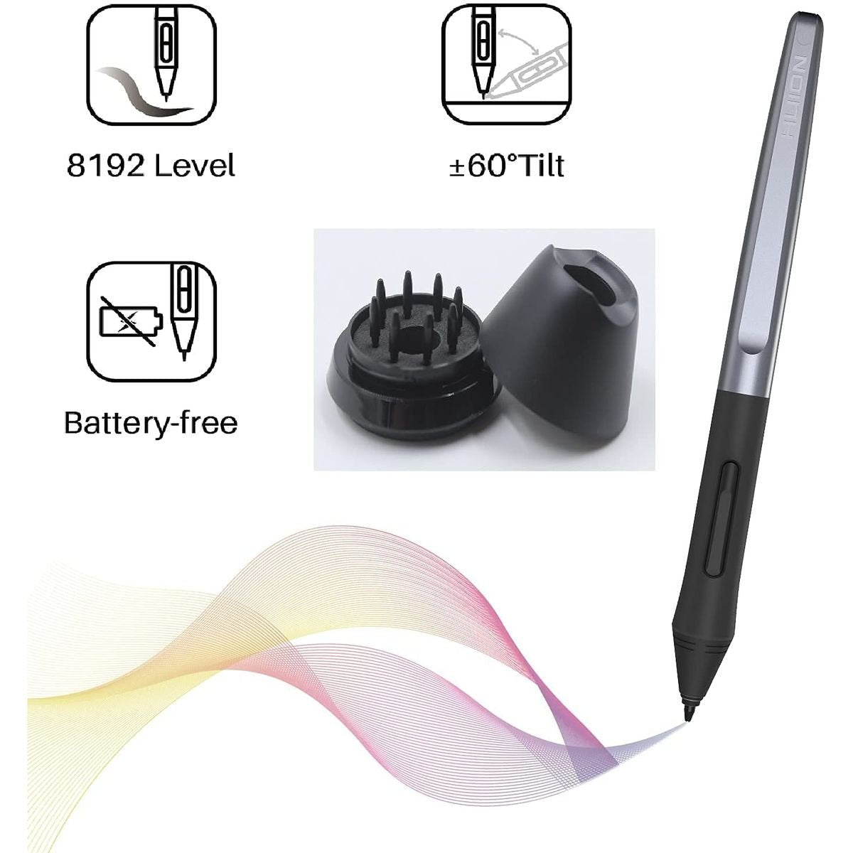 Huion Inspiroy H580X Graphic Drawing Tablet - 8 Programable Keys (203.2 x 127mm) - H580X - Graphic Tablets - alnabaa.com - النبع